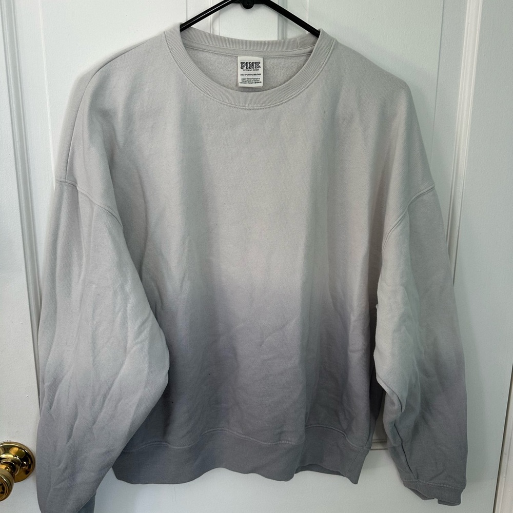 PINK Victoria's Secret Gray Crew Neck Sweatshirt